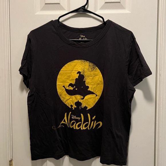 Disney | Tops | Disneys Aladdin Crop Tshirt | Poshmark